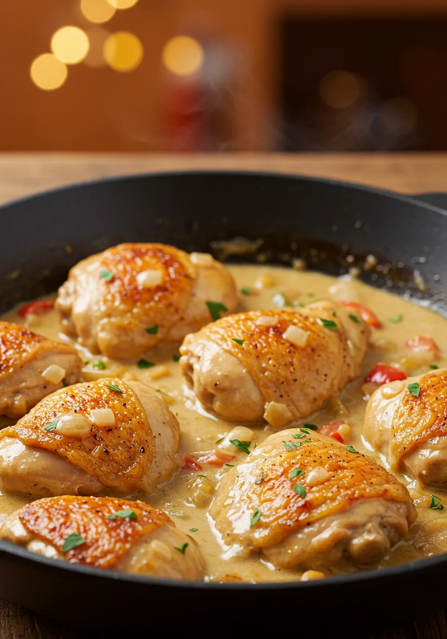 One-Pan Creamy Garlic Chicken Skillet - secondary view